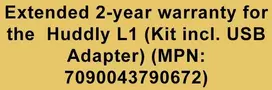 Ext. 2-yr warr. Huddly L1 (Kit incl. Network Adapteris)