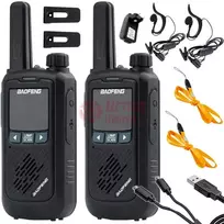 Racijų su ausinėmis komplektas Baofeng BF-T17 2 vnt.