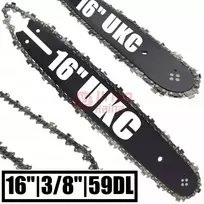 Grandininis pjūklas Grandininio pjūklo pjovimo juosta su grandine 16" 3/8" 59DL