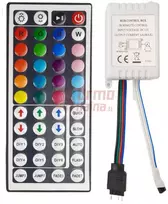 LED RGB juostos valdiklis su IR nuotolinio valdymo pulteliu