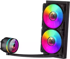 Gamemax CPU Liquid Cooler | ICEBURG 240 INFINITY | Juodas