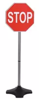 Įspėjamasis STOP ženklas su stovu
