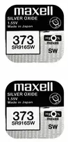 Maxell sidabro oksido baterijos 373 SR916SW 1.55V, 2vnt.