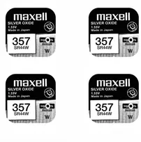 Maxell sidabro oksido baterijos 357 SR44W 1.55V, 4vnt.
