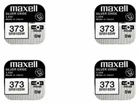 Maxell sidabro oksido baterijos 373 SR916SW 1.55V, 4vnt.