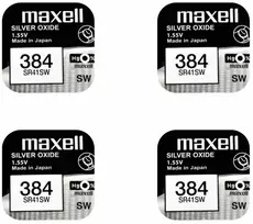 Maxell sidabro oksido baterijos 384 SR41SW 1.55V, 4vnt.