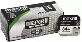 Maxell sidabro oksido baterijos 344 SR1136SW 1.55V, 10vnt.