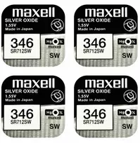 Maxell sidabro oksido baterijos 346 SR712SW 1.55V, 4vnt.
