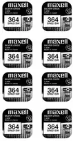 Maxell sidabro oksido baterijos 364 SR621SW 1.55V, 8vnt.