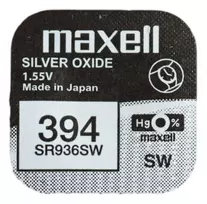 Maxell sidabro oksido baterijos 394 SR936SW 1.55V, 1vnt.