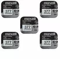 Maxell sidabro oksido baterijos 377 SR626SW 1.55V, 5vnt.