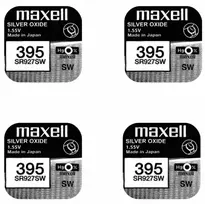Maxell sidabro oksido baterijos 395 SR927SW 1.55V, 4vnt.