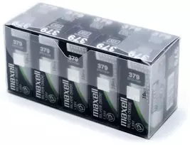 Maxell sidabro oksido baterijos 379 SR521SW 1.55V, 100vnt.