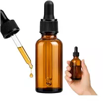 Plastikinis butelis su metaliniu dangteliu 30ml - mėginio buteliukas