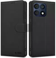 Tech-Protect piniginės tipo Dėklas Motorola Edge 70 Pro 5G juodos spalvos