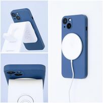 SILIKONINIS MAG COVER dėklas suderinamas su MagSafe iPhone 17 Pro Max mėlynas