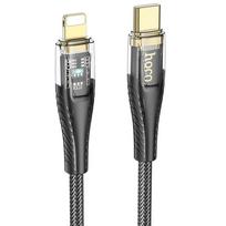 USB C į Lightning kabelis Hoco PD 27W 1,2 m U121 juodas permatomas