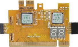 "4-in-1 Desktop-Diagnosekarte", PCI-PCI-E-2LPC-Motherboard-Tester mit multifunktionaler LED-Anzeige, POST-Debug-Testkit für Computer-Motherboard-CPU-Speicher-Netzteil