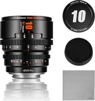 "7artisans" 10 mm T2.1 kinematografinis objektyvas S35 rėmelis, suderinamas su "Canon RF-S" laikikliu, skirtas "Red Komodo/Komodo X/Canon C70/R7/R50/R10" (juodas)