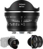 "7artisans" 6 mm F2.0 "E-Mount" APS-C "Fisheye" itin plataus kampo fotoaparato objektyvas, rankinis fokusavimas, 220° platus kampas astrofotografijai, skirtas "Sony" E serijos fotoaparatams A6000/A5000/A3000/Nex serijos fotoaparatams NEX-5T NEX-6 NEX-5R