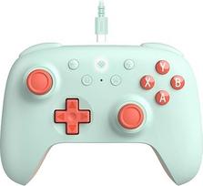 "8Bitdo Ultimate 2C" laidinis valdiklis "Windows" kompiuteriui ir "Android" su 1000 Hz apklausos dažniu, "Hall" efekto jutikliais ir "Hall" trigeriais bei keičiamais L4/R4 bamperiais (mėtų spalva)