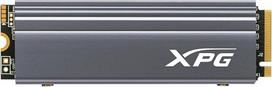 "A-Data" ADATA XPG GAMMIX S70 2 TB SSD, pilkos spalvos, PCIe Gen 4.0 x4 SSD, M.2 2280, AGAMMIXS70-2T-C