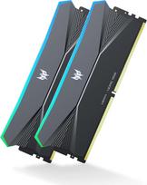 "Acer Predator Hera DDR5 RGB RAM 64GB (32GBx2) iki 6400MHz CL32 - palaiko "Intel XMP 3.0" ir AMD EXPO - atmintis kompiuteriniams žaidimams - juoda
