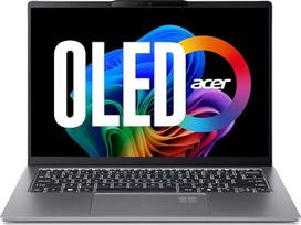 "Acer Swift Go 14 AI OLED" (SFG14-64-R3EW) AI nešiojamasis kompiuteris 50 viršuje | 14 colių WUXGA OLED ekranas | AMD Ryzen Al 7 350 | 16GB RAM | 512GB SSD | AMD Radeon 860M | Windows 11 | QWERTZ klaviatūra | Sidabrinė