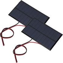 "Acouto" 2 dalių saulės kolektorių modulių sistema su akumuliatoriumi, DC 5V, 250MA, su 30 cm ilgio kabeliu ir gera saulės kolektoriaus plokšte, Saulės kolektorius