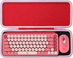 "Aenllosi" kietas dėklas "Logitech Pop Icon Combo/Pop Keys" mechaninei belaidei klaviatūrai ir pelei, tik krepšys (raudonas)