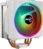 "Aerocool CYLON4FW", ARGB CPU aušintuvas, baltos spalvos, TDP 145 W, ARGB 12 cm ventiliatorius, HCTT 4 šiluminiai vamzdeliai