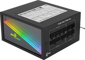"Aerocool MIRAGEGOLD" 650 W modulinis kompiuterio maitinimo šaltinis RGB, 80 Plus Gold, japoniški kondensatoriai