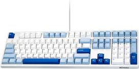 "Akko 3108 V3" mechaninė klaviatūra, laidinė, USB Type-C, 100 % JAV išdėstymas, keičiama "karštuoju būdu", RGB apšvietimas, tik baltos spalvos, su PBT dvigubo šuolio klavišų dangteliais (ledynas, šalčio rausvos spalvos jungiklis)