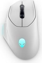 "Alienware AW620M" belaidė žaidimų pelė, 26 000 DPI, 650 IPS, laidinė žaidimų pelė su 1000 Hz apklausa, 2,4 GHz USB-C "WiFi" raktas, "AlienFX-RGB", Mėnulio šviesa