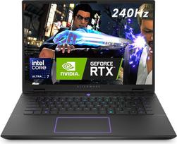 "Alienware m16 R2" žaidimų nešiojamasis kompiuteris - 16 colių QHD+ 240 Hz, "Intel Core Ultra 7 Series 1", 16GB RAM, 1 TB SSD, "NVIDIA GeForce RTX 4060", "Windows 11 Home", vokiška "AlienFX" klaviatūra - tamsiai metalinis mėnulis
