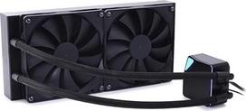 "Alphacool" 13053 "Core Ocean T38 AIO" 280 mm daugialypis, suderinamas su "Intel" ir AMD PWM valdomu siurbliu, 200-1700 aps./min.