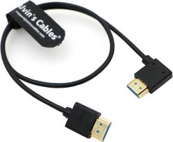 "Alvin's Cables" Ultra HD 8K HDMI 2.1 HDMI kabelis, tiesus į dešinį kampą, skirtas "Atomos Ninja V" monitoriui, "Z CAM E2", "Sony FS5| FS7| A7S3" fotoaparatams 50 cm/19,7"