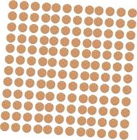 "Angoily Cork Adhesive 2000" lipnios pagalvėlės Apvalus kamštinis buferis Neslystantis kilimėlis baldams ir triukšmo mažinimui