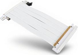 "Annadue PCIE 4.0 Riser" kabelis, PCIE 4.0X16 vaizdo plokštės ilgintuvas, didelės spartos lankstus dvipusis 180 laipsnių PCI E prievado GPU vaizdo plokštės ilgintuvas (baltas)