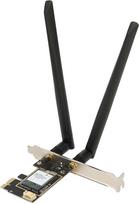 "Annadue WiFi 6 PCIE WLAN kortelė, AW-XB468NF MT7921 1800Mbit/s 2,4G/5GHz dviejų dažnių PCIE belaidžio tinklo kortelė, "Bluetooth 5.2" WLAN adapteris 10 11, palaiko MU-MIMO