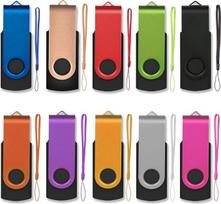 "AreTop Memory Stick" 2GB atminties kortelė su 360° pasukamu apsauginiu dėklu ir dirželiu USB 2.0 atminties kortelė (10 spalvų)