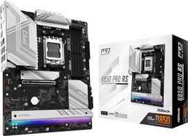 "ASRock AMD AM5 B850 Pro RS" pagrindinė plokštė, "AMD Ryzen" 9000/8000/7000 serijos, 4 DDR5 lizdai iki 8000 MHz, 24 kontaktų maitinimo jungtis, ATX, 21 USB prievadas, PCIe 5.0