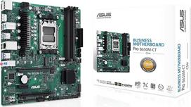 "ASUS Pro B650M-CT-CSM Business" pagrindinė plokštė "Socket AMD AM5" (Ryzen 7000, Micro-ATX, DDR5 atmintis, PCIe 5.0, USB 3.2 Gen 2, komercinis BIOS rinkinys)