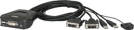 "Aten CS22D" USB/DVI KVM jungiklis su 2 prievadais