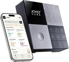 "Atmocube Professional 12-in-1" oro kokybės monitorius - CO2, smulkių dulkių (PM2,5), formaldehido (CH2O), TVOC ir NOx matuoklis - "WiFi", "Ethernet" ir PoE ryšys - realaus laiko debesijos prietaisų skydelis ir programėlė
