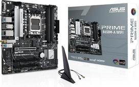 "ASUS Prime B650M-A WiFi Gaming" pagrindinė plokštė, AMD AM5 lizdas, "Ryzen 7000", micro-ATX, DDR5 atmintis, PCIe 5.0, "WiFi 6", BIOS Flashback, USB 3.2 Gen 2, "Aura Sync
