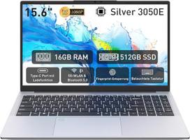 "Auusda" nešiojamasis kompiuteris 15,6 colių, 16GB DDR4, 512GB SSD, dviejų branduolių 3050E (iki 2,80 GHz), nešiojamasis kompiuteris su pirštų atspaudų jutikliu, apšviesta klaviatūra, dvigubu garsiakalbiu, HDMI, nešiojamasis kompiuteris studentams ir bi
