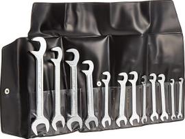 "Bahco" 1931Z/12T "Liliput" dvigubų veržliarakčių rinkinys, sidabrinės/juodos spalvos