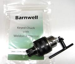 "Barnwell" gręžimo griebtuvas su "Weldon" adapteriu, skirtas magnetiniams gręžtuvams