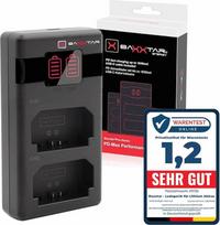 "Baxxtar NP-FZ100 PD-MaxPerformance" baterijų įkroviklis (1500 mA) USB-C mini su dvigubu LCD ekranu - suderinamas su PD/QC (1618582)